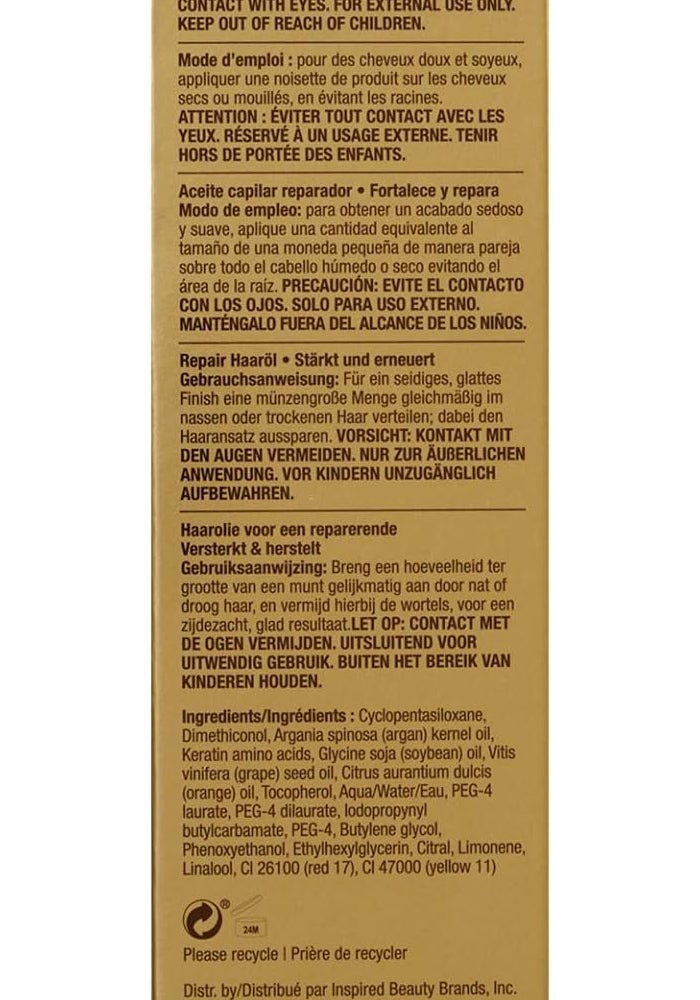 Hask Argan Oil Repairing Hair Oil - 100ml - Image 3